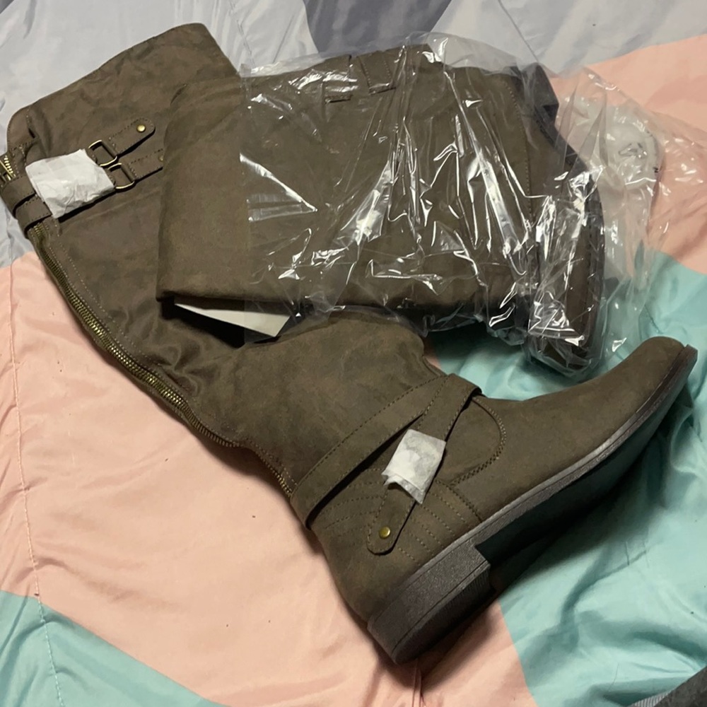Carmona Faux Leather Riding Boot